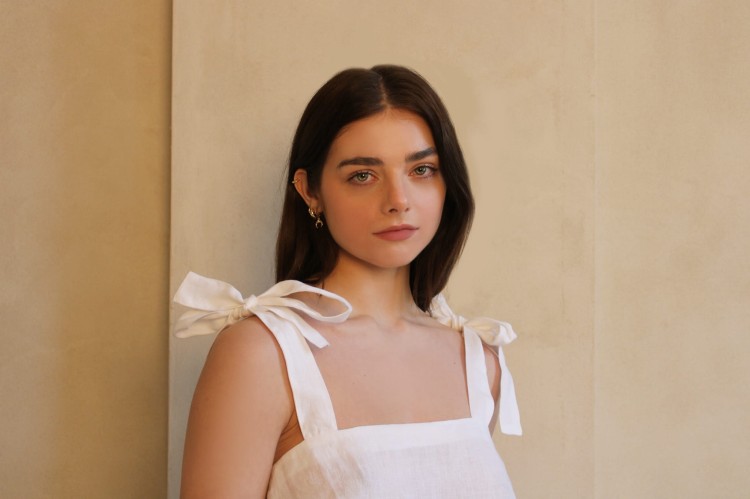 Lniana Bluzka Biała