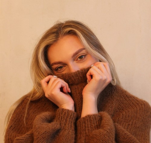Brązowy Sweter z Alpaki