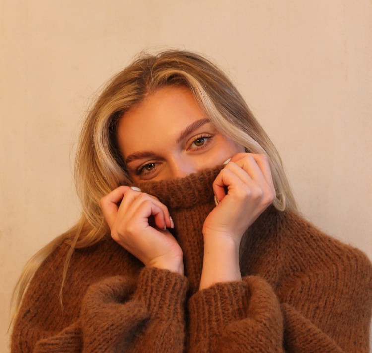 Brązowy Sweter z Alpaki