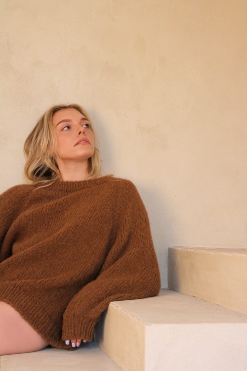 Brązowy Sweter z Alpaki