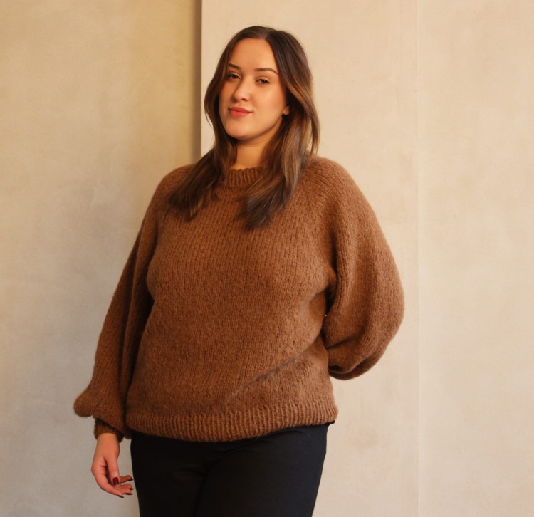 Brązowy Sweter z Alpaki