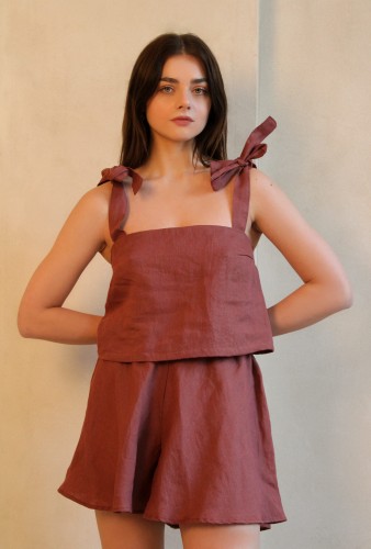 Lniany Komplet Marsala